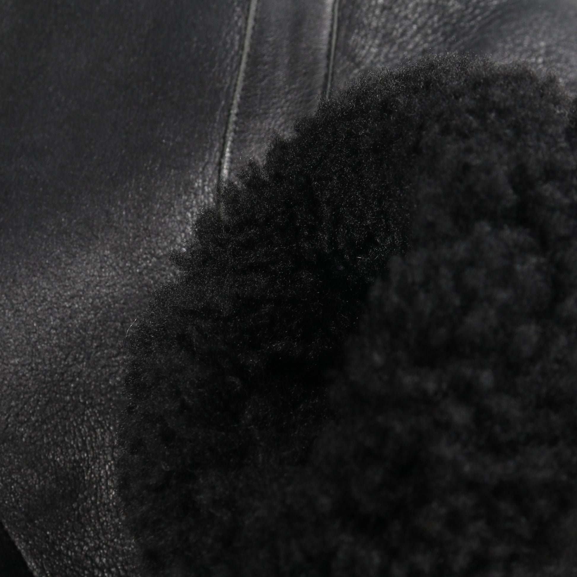 Ian Shearling Jacket ムートンジャケット レザージャケット ムートン ブラック アクネストゥディオズ アウター Acne Studios