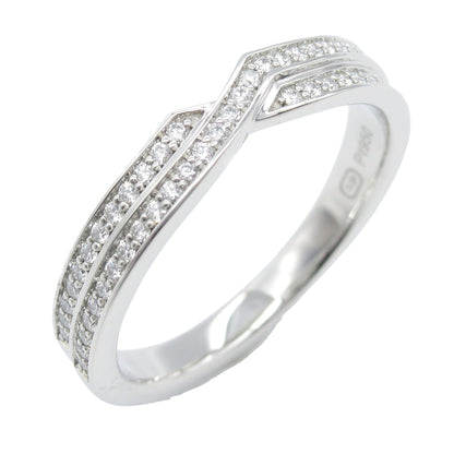 トリスト ツーロウ リング リング 指輪 PT900 ダイヤモンド プラチナ クリア ハリーウィンストン アクセサリー Harry Winston