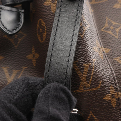 クリストファー MM モノグラムマカサー バックパック リュックサック PVC レザー ブラウン ブラック ルイヴィトン バッグ LOUIS VUITTON