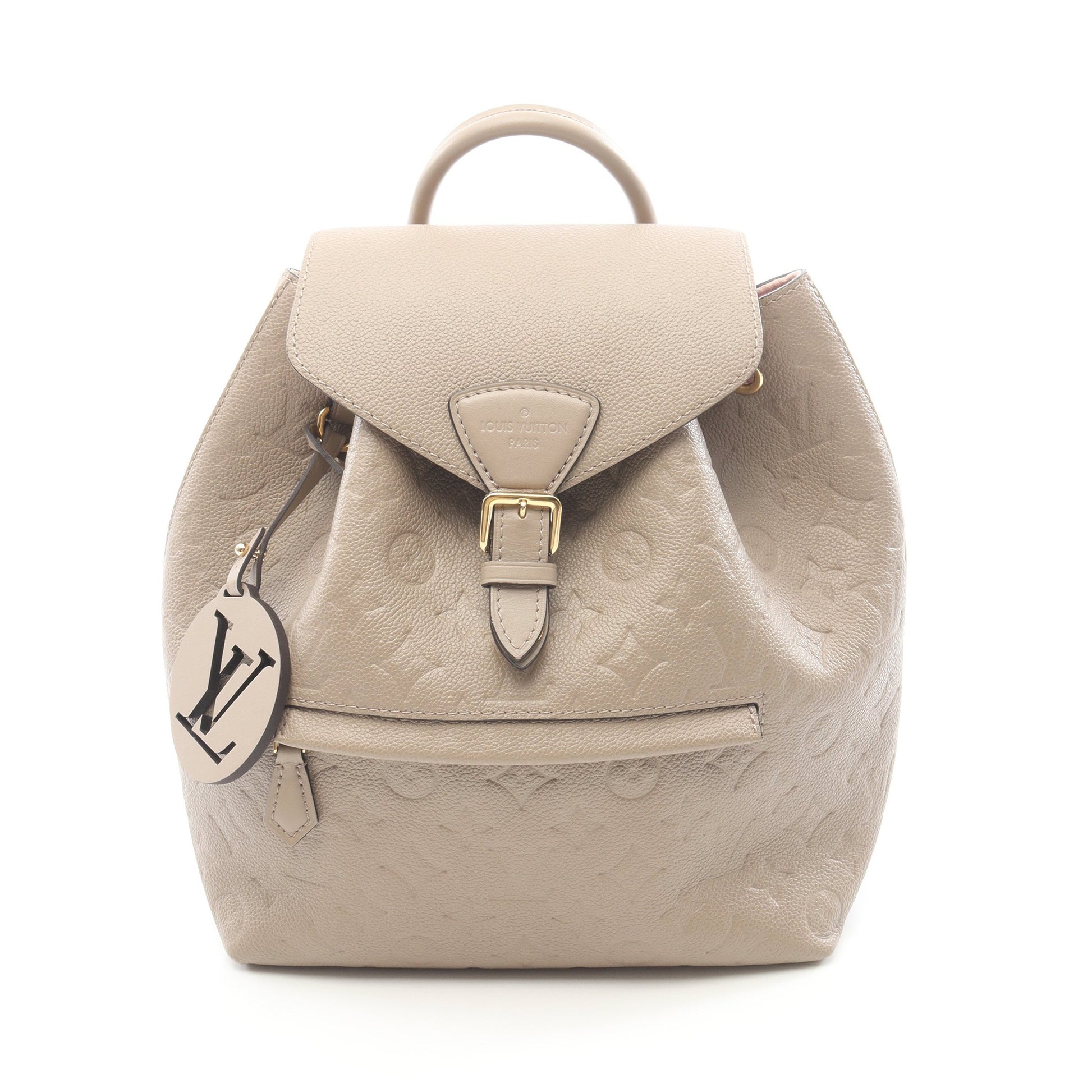 モンスリPM モノグラムアンプラント トゥルトレール バックパック リュックサック レザー グレーベージュ ルイヴィトン バッグ LOUIS VUITTON