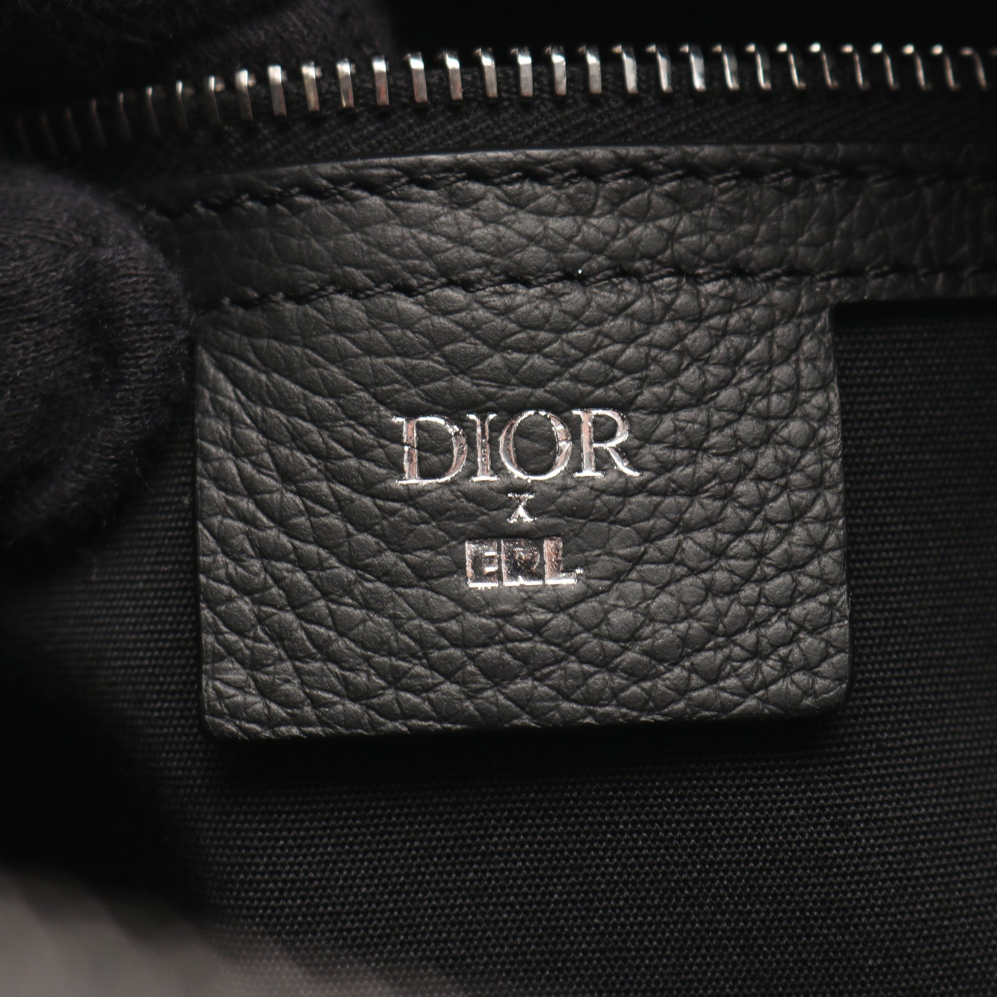 DIOR × ERL サドルバッグ ボストンバッグ レザー ブラック 2WAY ディオール バッグ DIOR