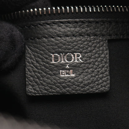 DIOR × ERL サドルバッグ ボストンバッグ レザー ブラック 2WAY ディオール バッグ DIOR