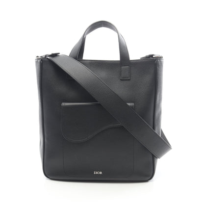 SADDLE サドル ハンドバッグ トートバッグ レザー ブラック 2WAY クリスチャンディオール バッグ Christian Dior