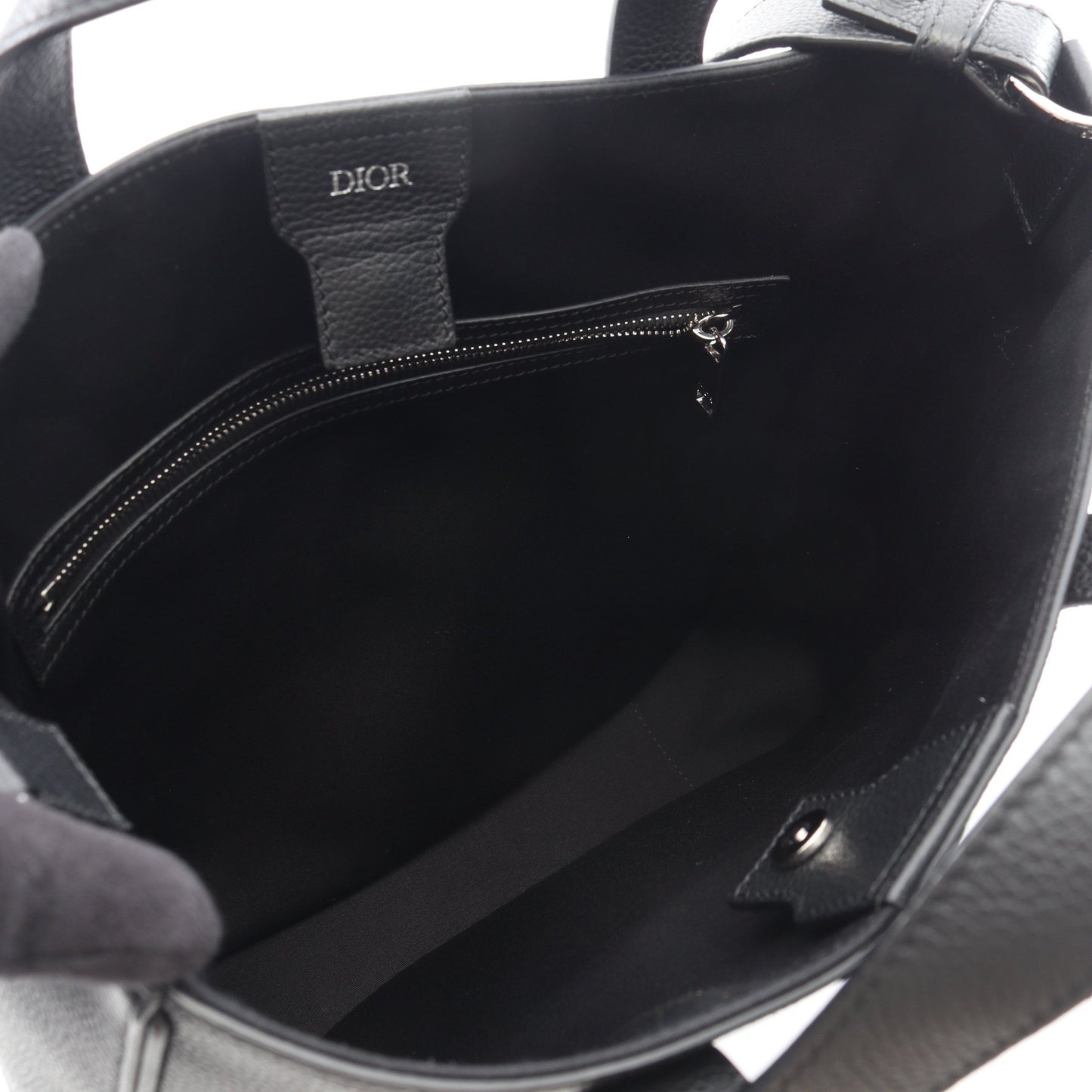 SADDLE サドル ハンドバッグ トートバッグ レザー ブラック 2WAY クリスチャンディオール バッグ Christian Dior