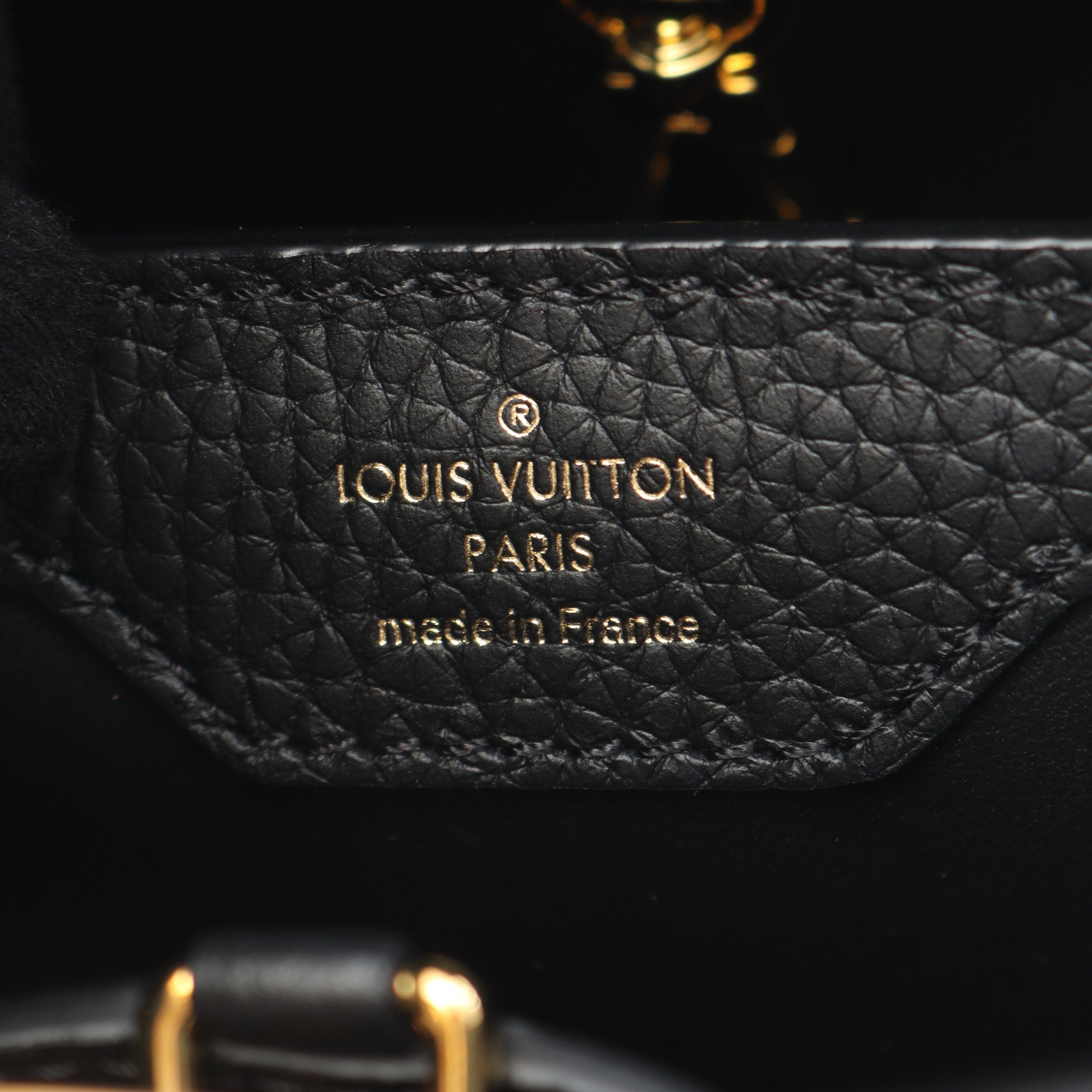 カプシーヌBB ノワール ハンドバッグ レザー ブラック ルイヴィトン