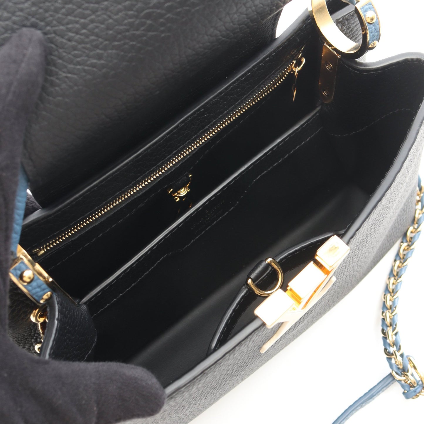 カプシーヌBB ノワール ハンドバッグ レザー ブラック ルイヴィトン バッグ LOUIS VUITTON