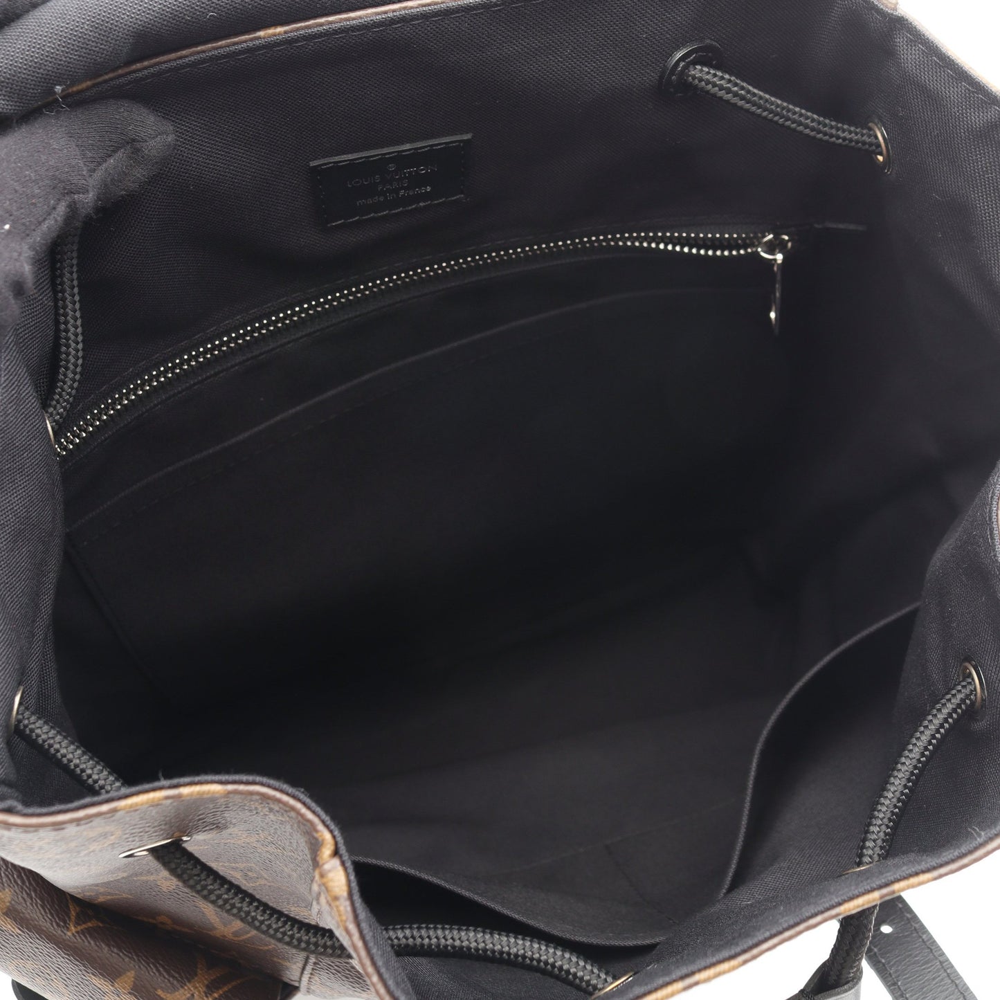 クリストファー MM モノグラムマカサー バックパック リュックサック PVC レザー ブラウン ブラック ルイヴィトン バッグ LOUIS VUITTON