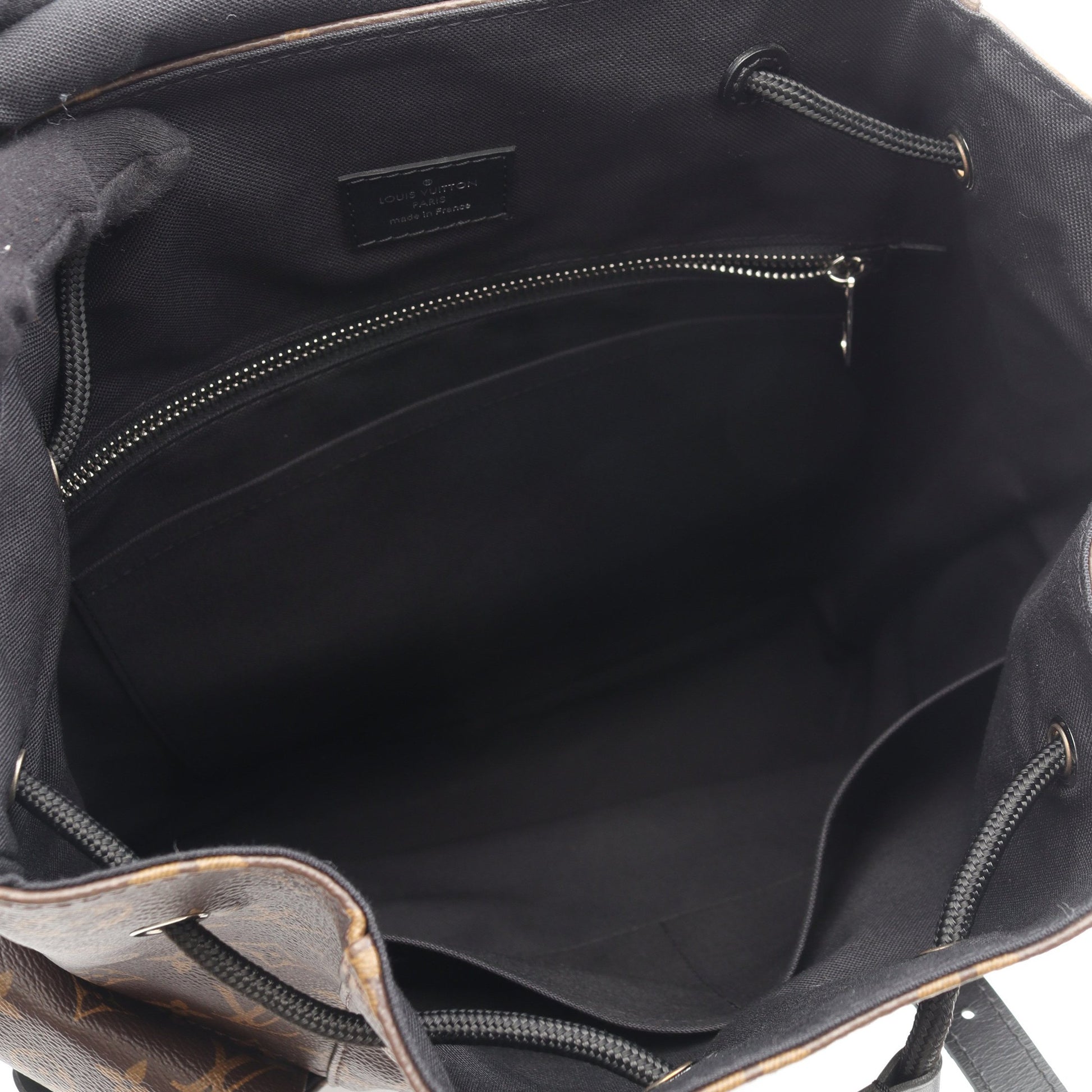 クリストファー MM モノグラムマカサー バックパック リュックサック PVC レザー ブラウン ブラック ルイヴィトン バッグ LOUIS VUITTON