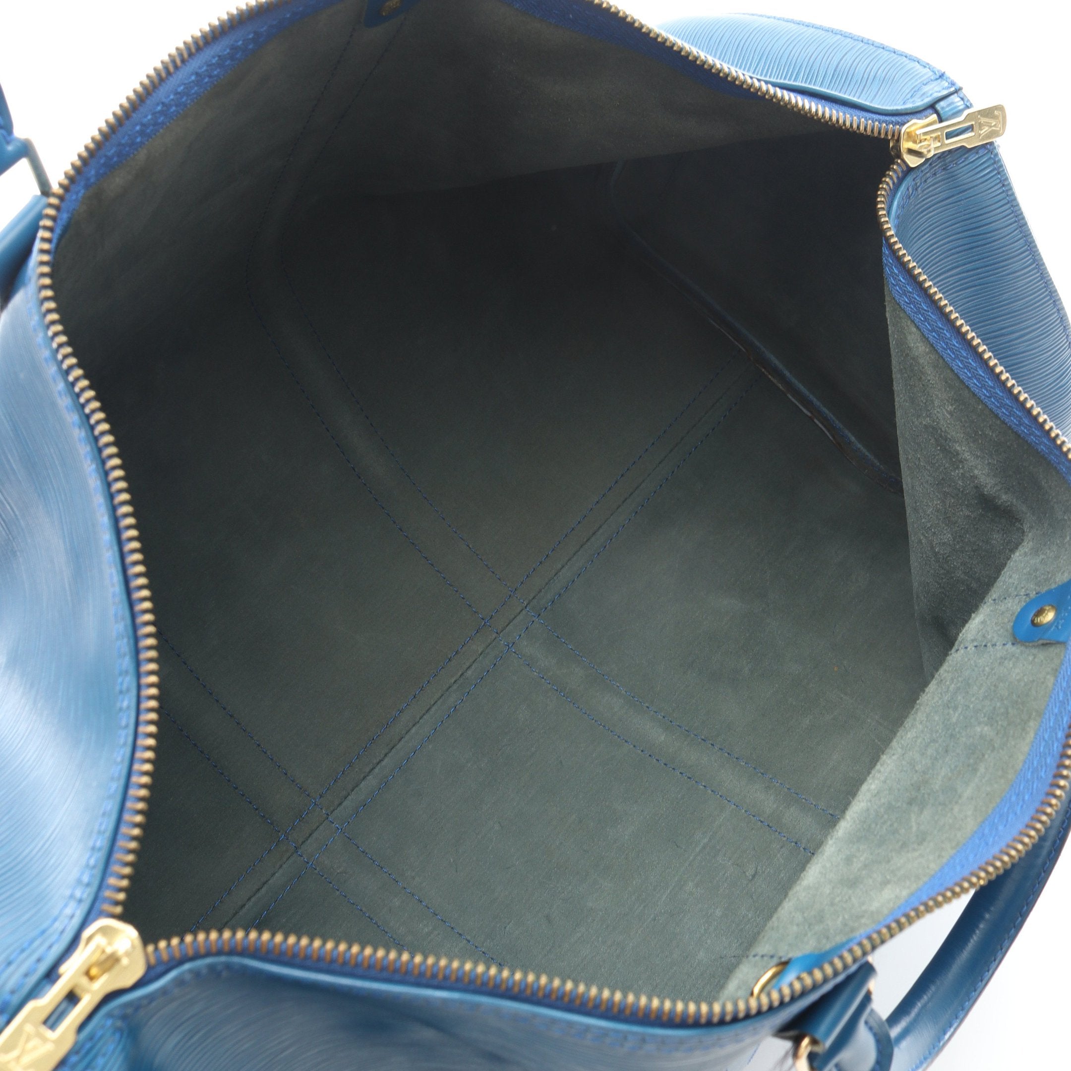 キーポル50 エピ トレドブルー ボストンバッグ レザー ブルー ルイ