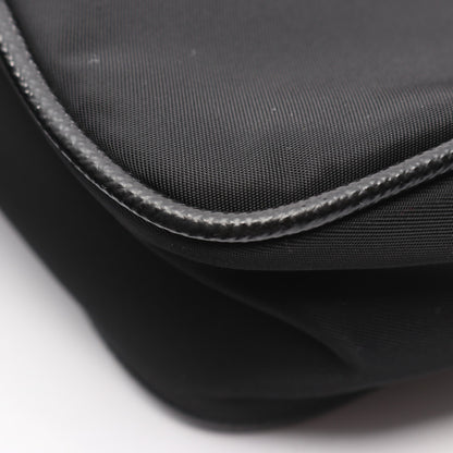 TESSUTO+SAFFIANO Re-nylon ショルダーバッグ ナイロン サフィアーノレザー ブラック プラダ バッグ PRADA