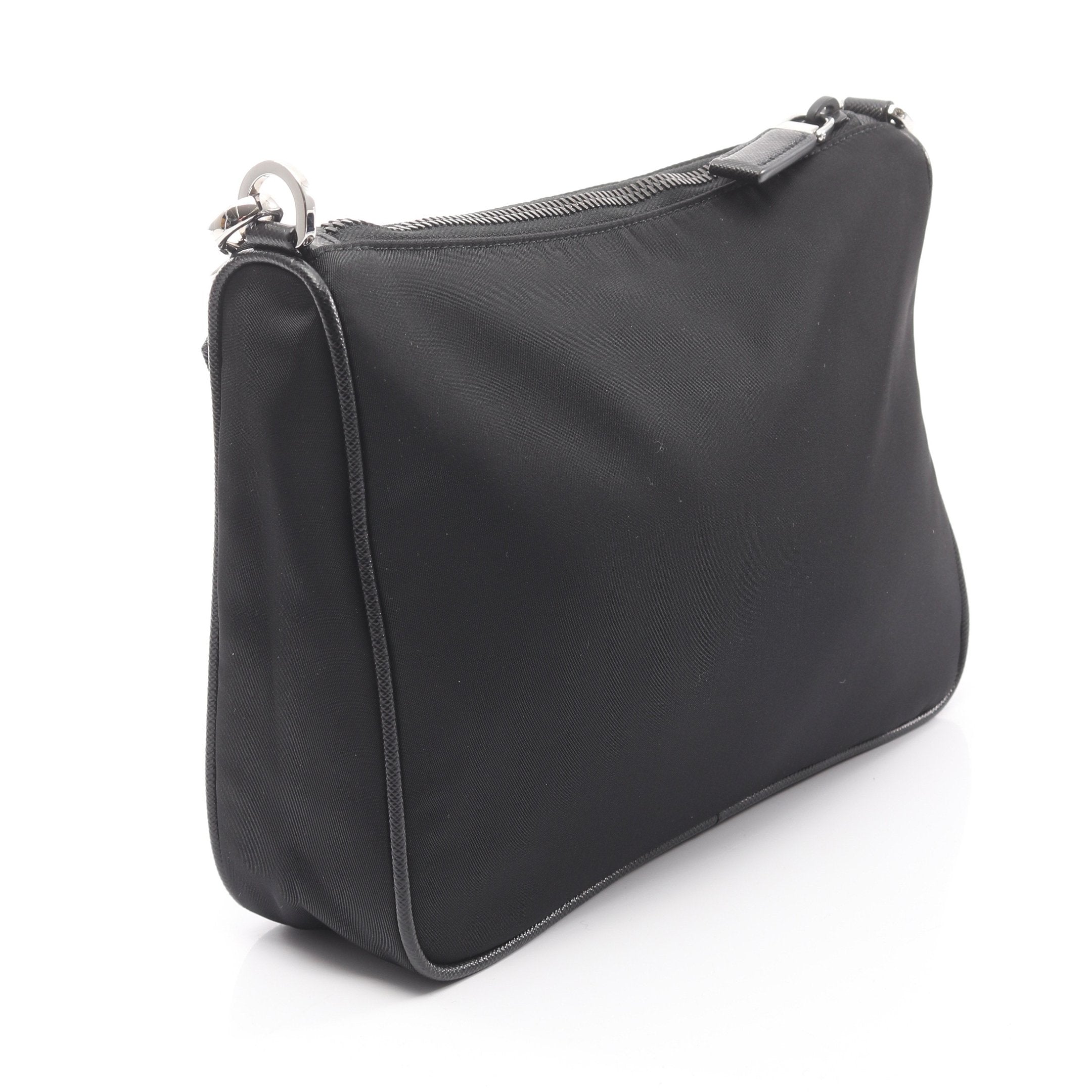 プラダ PRADA TESSUTO+SAFFIANO Re-nylon ショルダーバッグ バッグ ナイロン サフィアーノレザー メンズ レディース ブラック系 2VH113 【中古】 8020001188592_9.jpg?v=