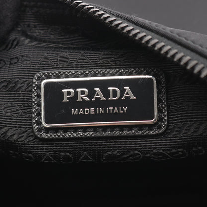 TESSUTO+SAFFIANO Re-nylon ショルダーバッグ ナイロン サフィアーノレザー ブラック プラダ バッグ PRADA