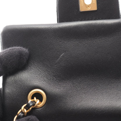 マトラッセ チェーンショルダーバッグ ベロア ブラック ゴールド金具 2WAY シャネル バッグ CHANEL