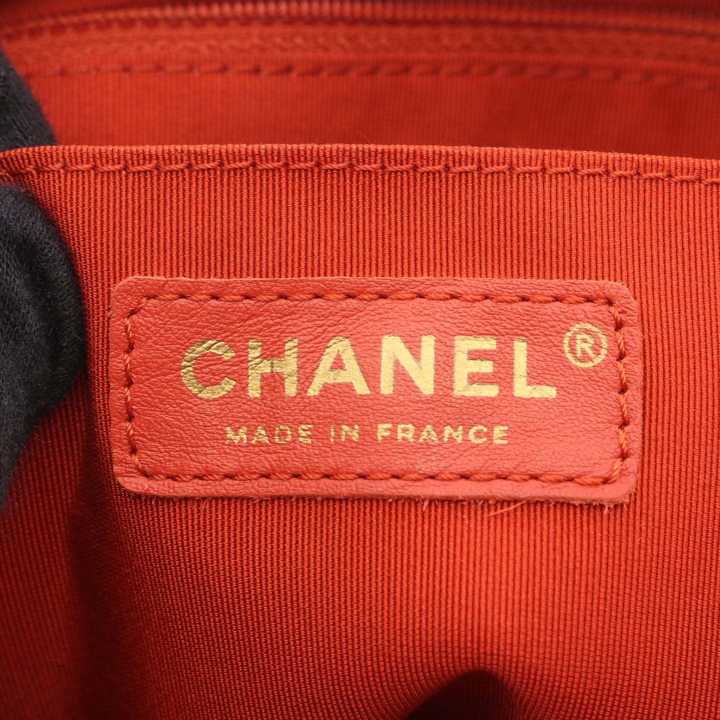 マトラッセ バックパック リュックサック レザー オレンジ ゴールド金具 シャネル バッグ CHANEL