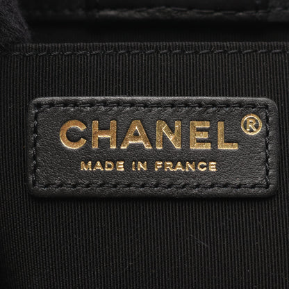 マトラッセ ココマーク チェーンショルダーバッグ ラムスキン ブラック ゴールド金具 シャネル バッグ CHANEL