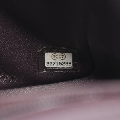 ミニマトラッセ チェーンショルダーバッグ ラムスキン ダークブラウン シルバー金具 シャネル バッグ CHANEL