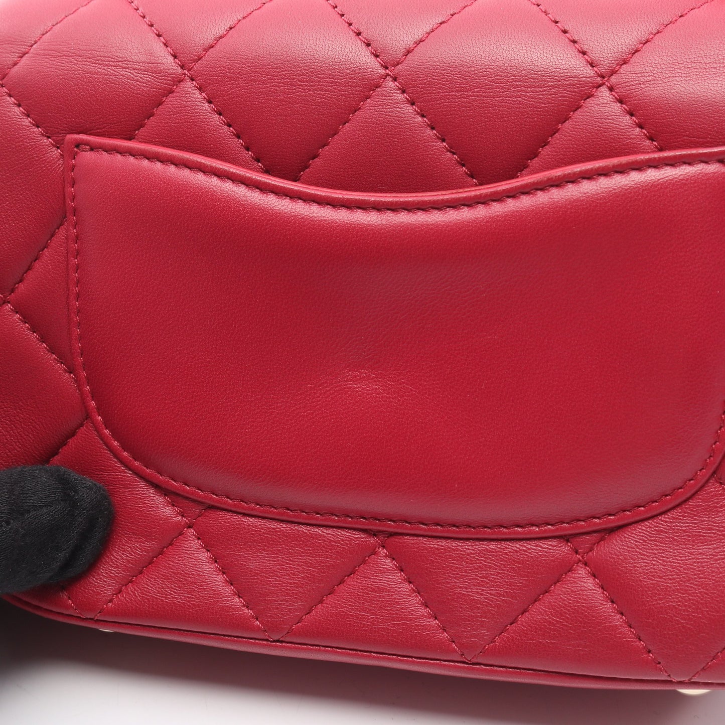 チェーンショルダーバッグ ラムスキン レッド ゴールド金具 2WAY シャネル バッグ CHANEL