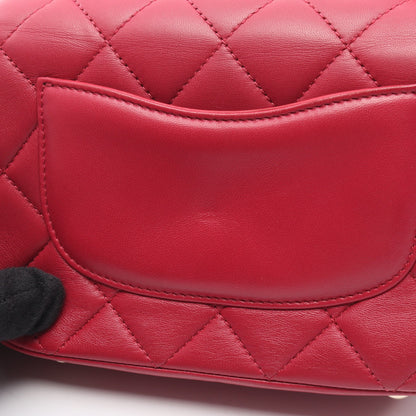 チェーンショルダーバッグ ラムスキン レッド ゴールド金具 2WAY シャネル バッグ CHANEL