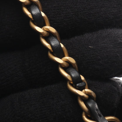 マトラッセ チェーンショルダーバッグ ラムスキン ブラック ゴールド金具 シャネル バッグ CHANEL