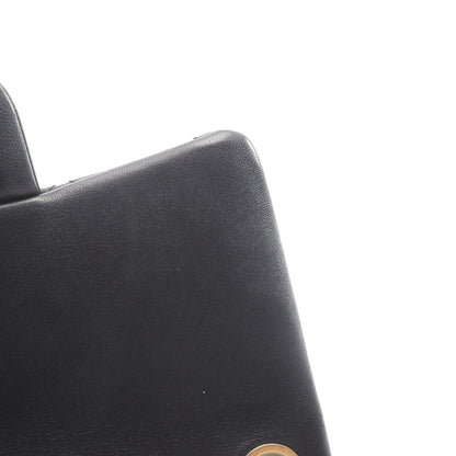 マトラッセ チェーンショルダーバッグ ラムスキン ブラック ゴールド金具 シャネル バッグ CHANEL