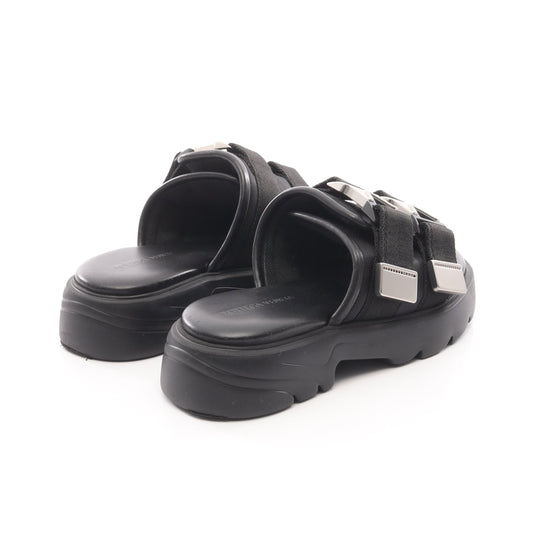 FLASH サンダル サンダル レザー ナイロン ブラック ボッテガヴェネタ シューズ BOTTEGA VENETA