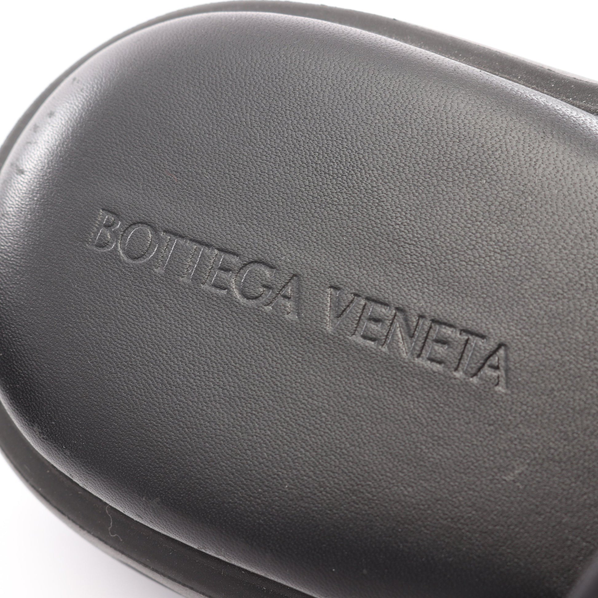 FLASH サンダル サンダル レザー ナイロン ブラック ボッテガヴェネタ シューズ BOTTEGA VENETA