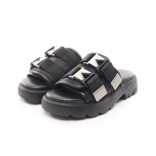 FLASH サンダル サンダル レザー ナイロン ブラック ボッテガヴェネタ シューズ BOTTEGA VENETA