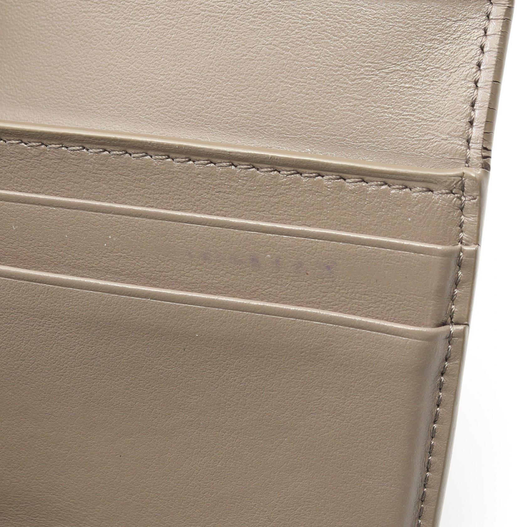 スモール トリフォールドウォレット 三つ折り財布 レザー グレーベージュ セリーヌ 財布・小物 CELINE