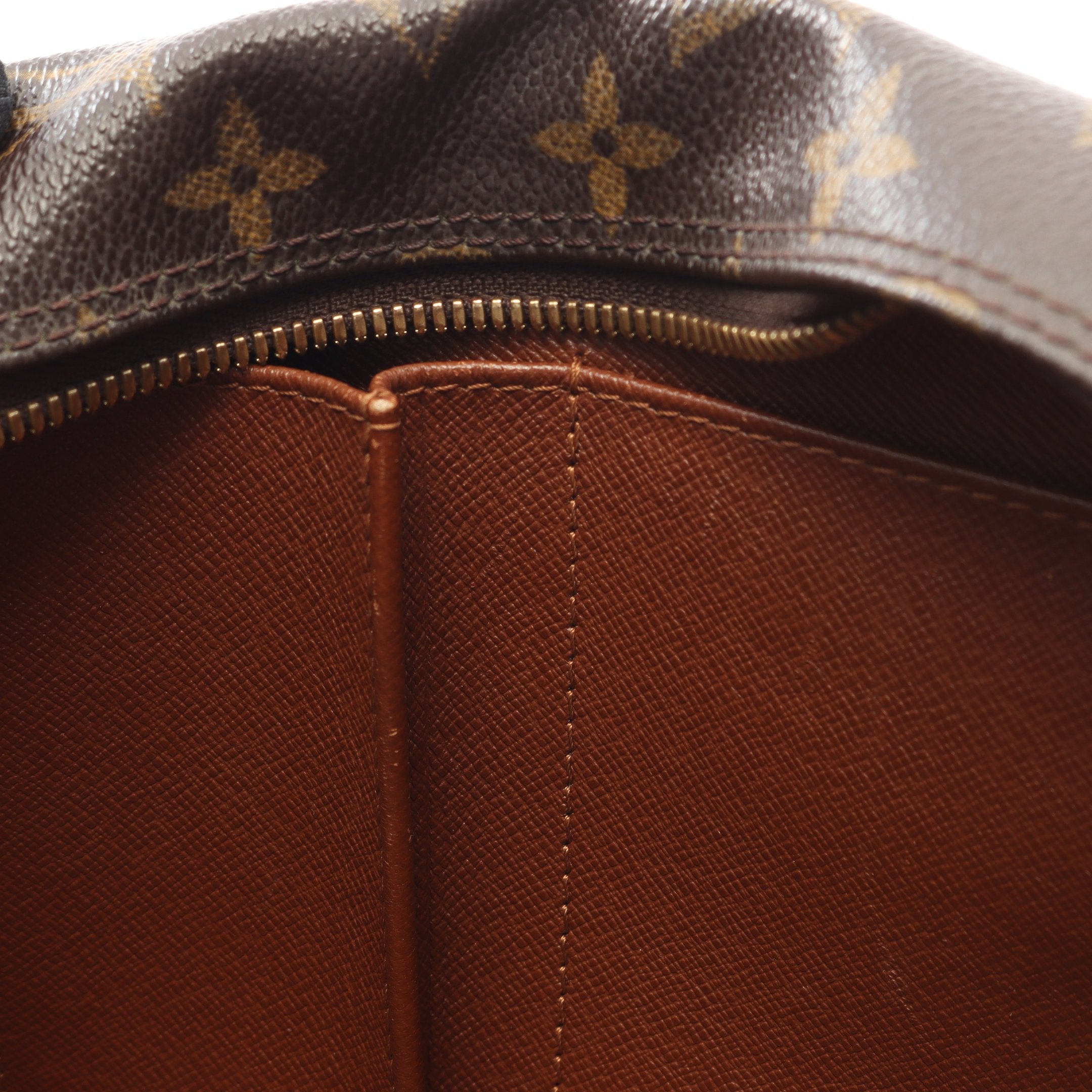 シテMM モノグラム ショルダーバッグ PVC レザー ブラウン ルイ