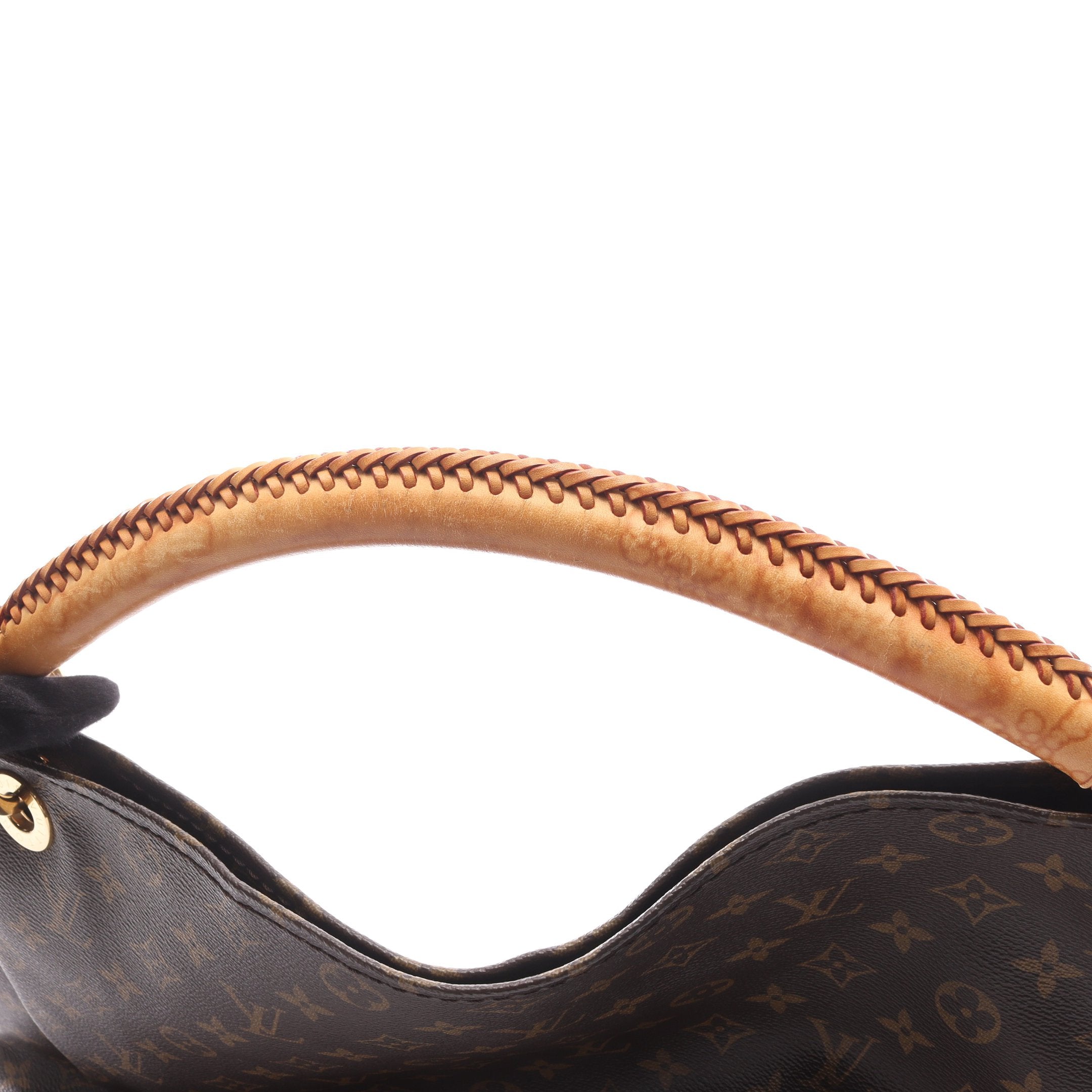 アーツィーMM モノグラム ショルダーバッグ PVC レザー ブラウン ルイ