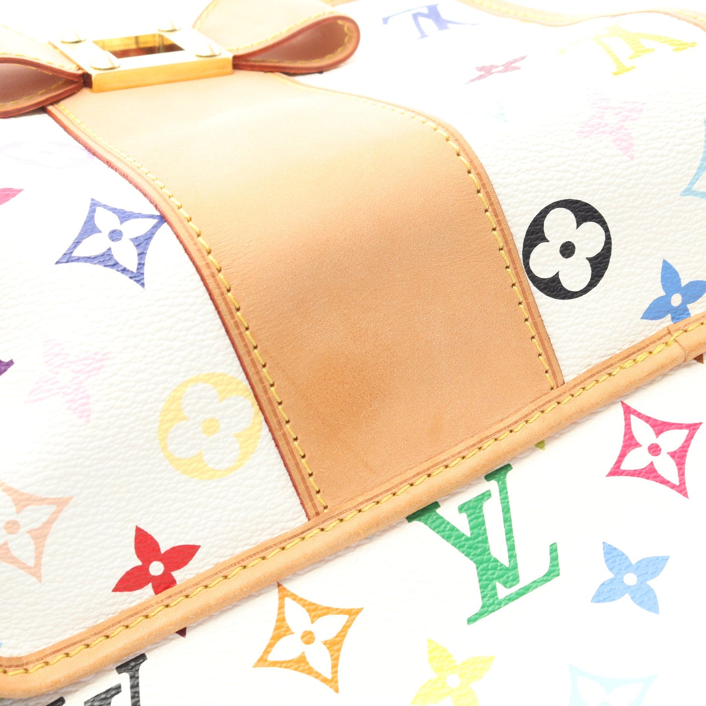 パティ モノグラムマルチカラー ブロン チェーンショルダーバッグ PVC レザー ホワイト ルイヴィトン バッグ LOUIS VUITTON