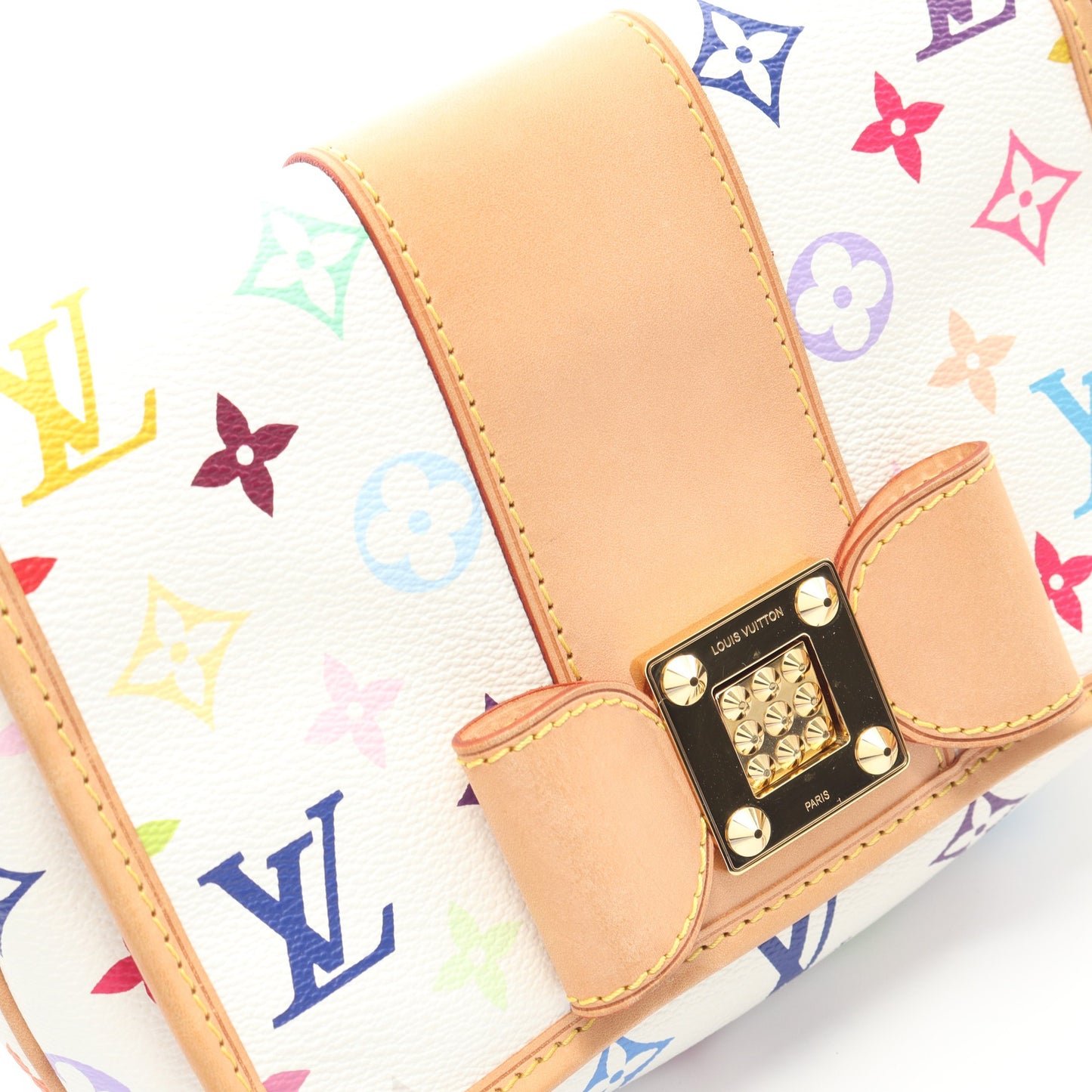 パティ モノグラムマルチカラー ブロン チェーンショルダーバッグ PVC レザー ホワイト ルイヴィトン バッグ LOUIS VUITTON