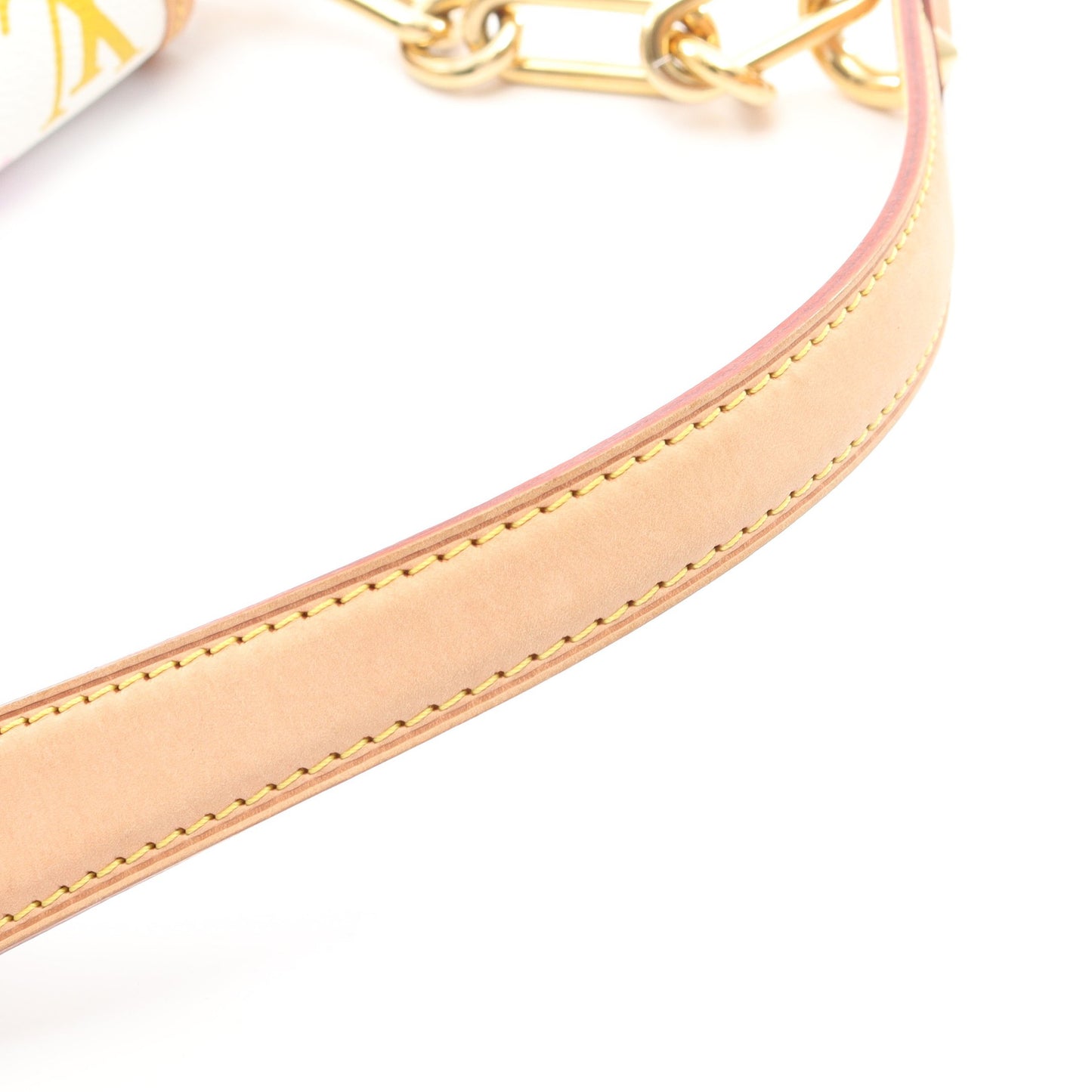 パティ モノグラムマルチカラー ブロン チェーンショルダーバッグ PVC レザー ホワイト ルイヴィトン バッグ LOUIS VUITTON