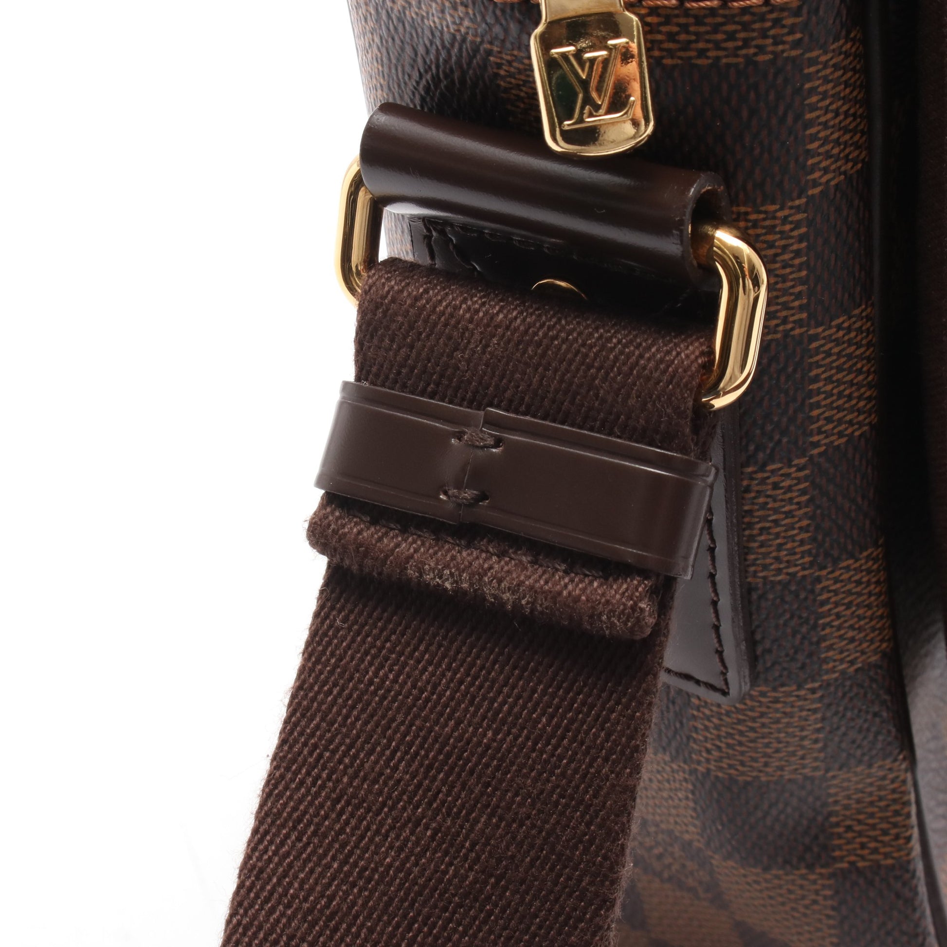 シェルトンMM ダミエエベヌ ショルダーバッグ PVC レザー ブラウン ルイヴィトン バッグ LOUIS VUITTON
