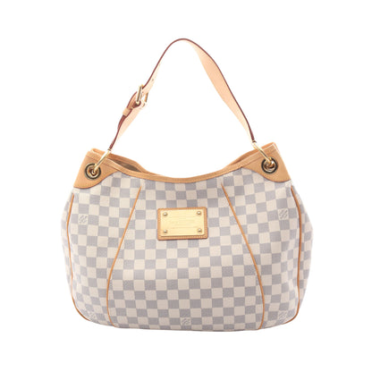 ガリエラPM ダミエアズール ワンショルダーバッグ PVC レザー ホワイト ルイヴィトン バッグ LOUIS VUITTON
