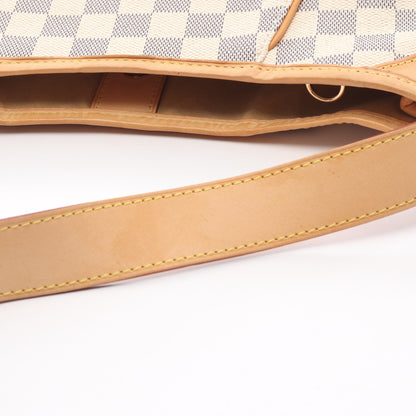 ガリエラPM ダミエアズール ワンショルダーバッグ PVC レザー ホワイト ルイヴィトン バッグ LOUIS VUITTON