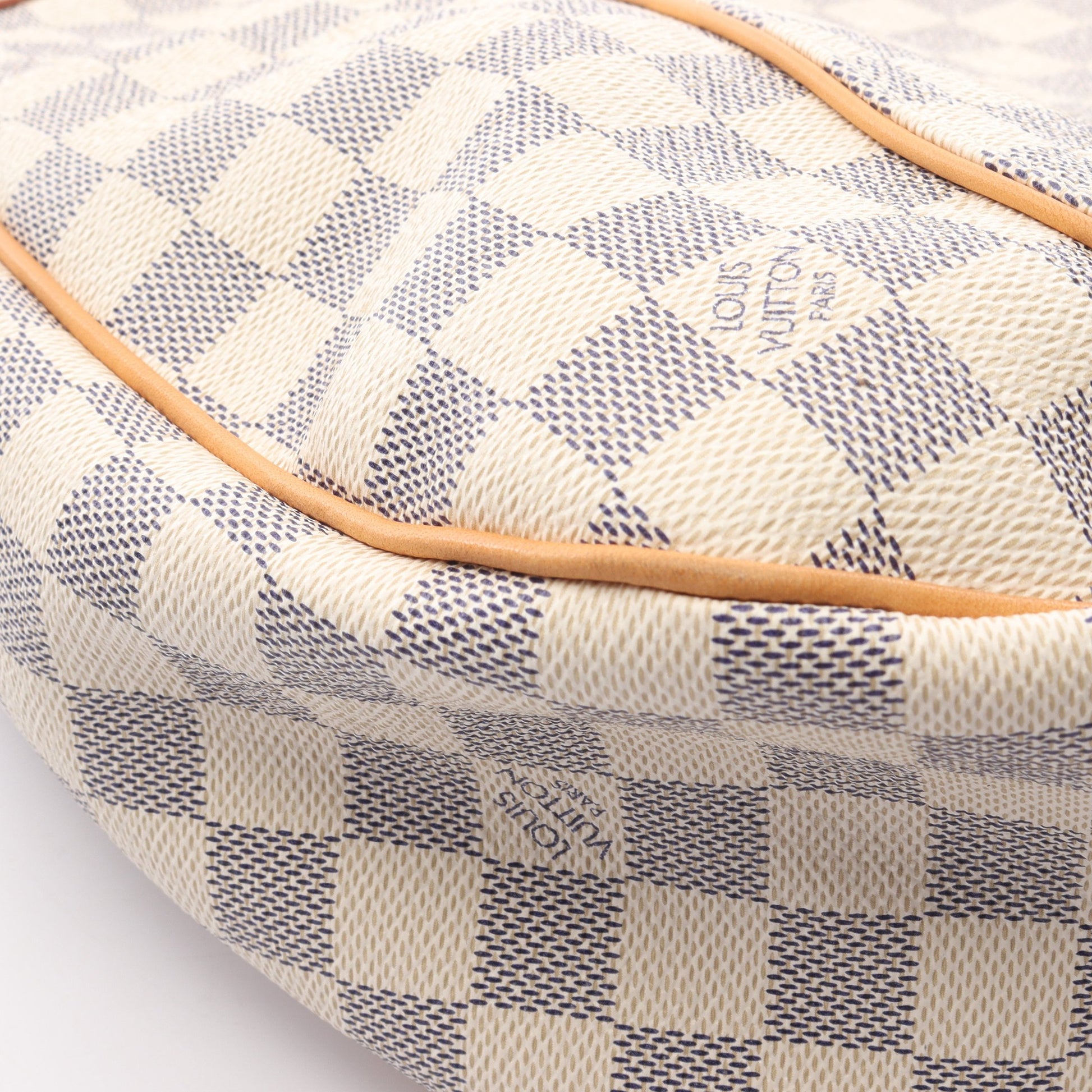 ガリエラPM ダミエアズール ワンショルダーバッグ PVC レザー ホワイト ルイヴィトン バッグ LOUIS VUITTON