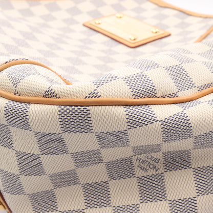 ガリエラPM ダミエアズール ワンショルダーバッグ PVC レザー ホワイト ルイヴィトン バッグ LOUIS VUITTON