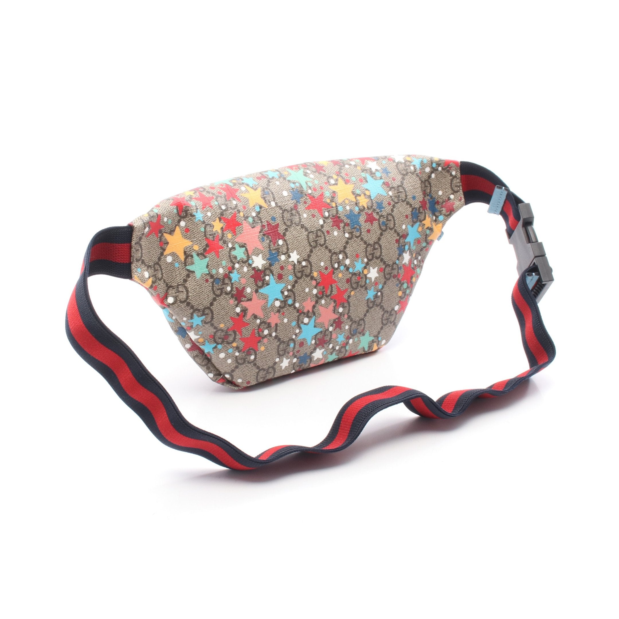 グッチ GUCCI GGスプリーム レインボーバタフライ ウエストバッグ