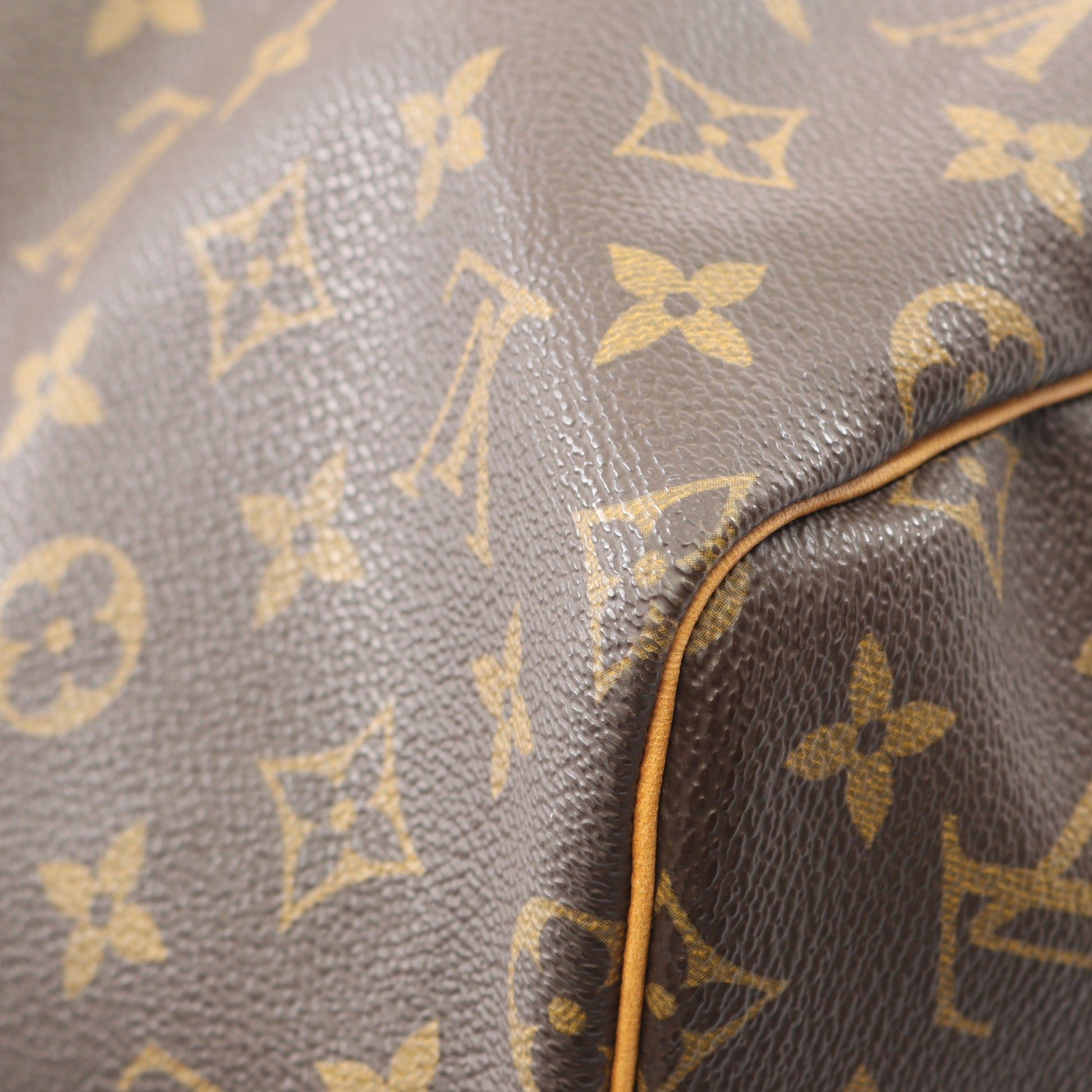 キーポル55 モノグラム ボストンバッグ PVC レザー ブラウン ルイヴィトン バッグ LOUIS VUITTON
