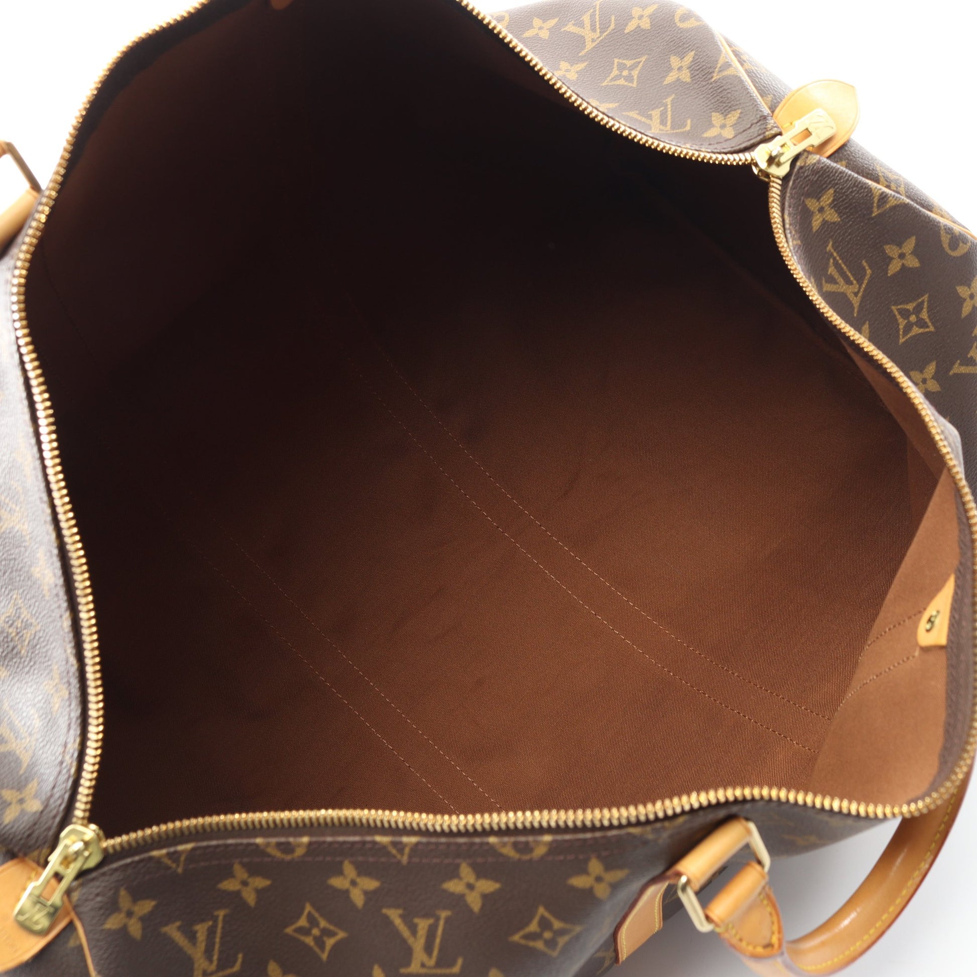 キーポル55 モノグラム ボストンバッグ PVC レザー ブラウン ルイヴィトン バッグ LOUIS VUITTON