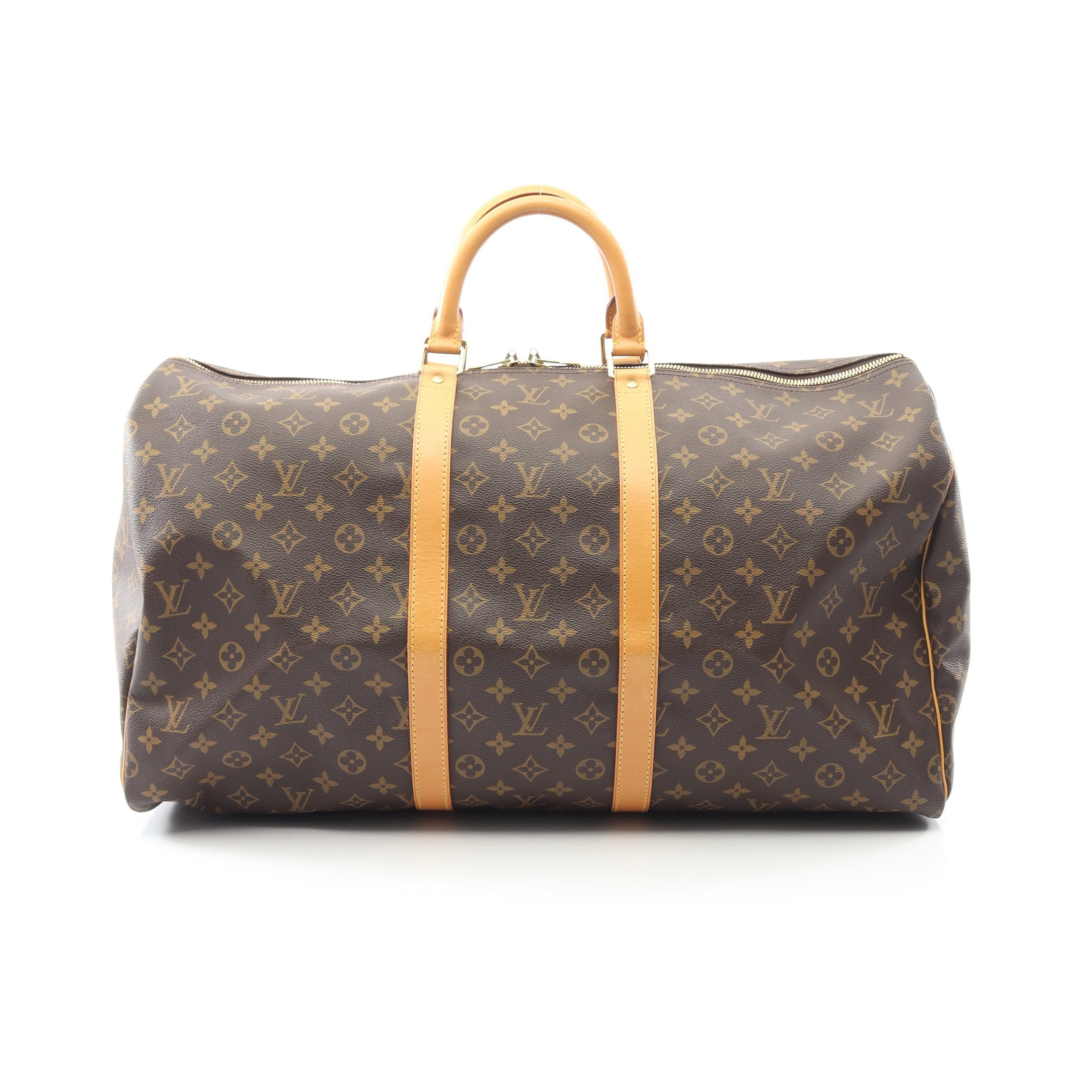 LOUIS VUITTON ルイヴィトン ボストン モノグラム キーポル55 キーポル55 モノグラム ボストンバッグ PVC レザー ブラウン ルイ