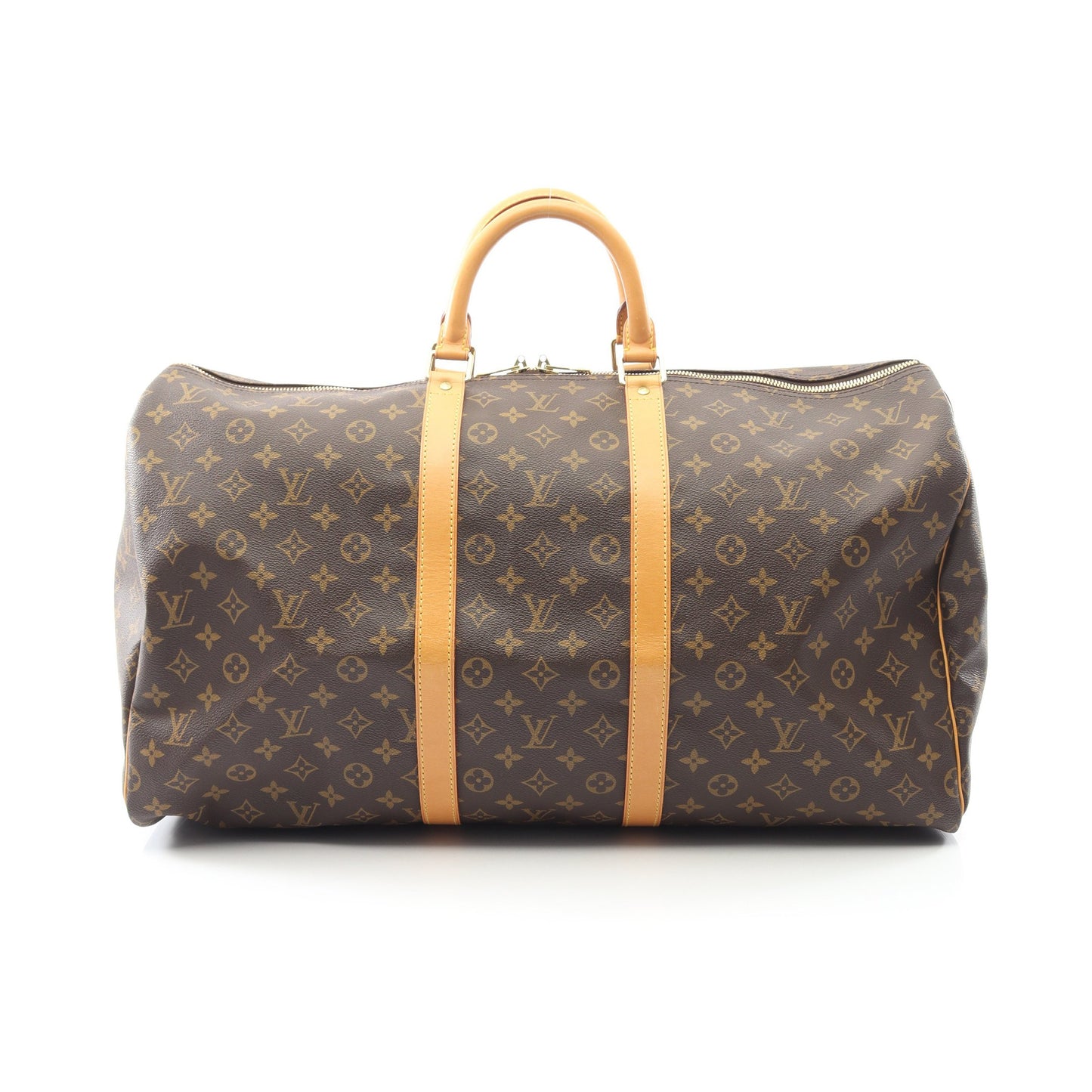 キーポル55 モノグラム ボストンバッグ PVC レザー ブラウン ルイヴィトン バッグ LOUIS VUITTON