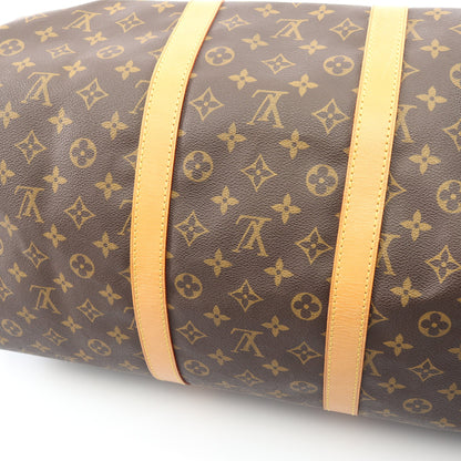 キーポル55 モノグラム ボストンバッグ PVC レザー ブラウン ルイヴィトン バッグ LOUIS VUITTON