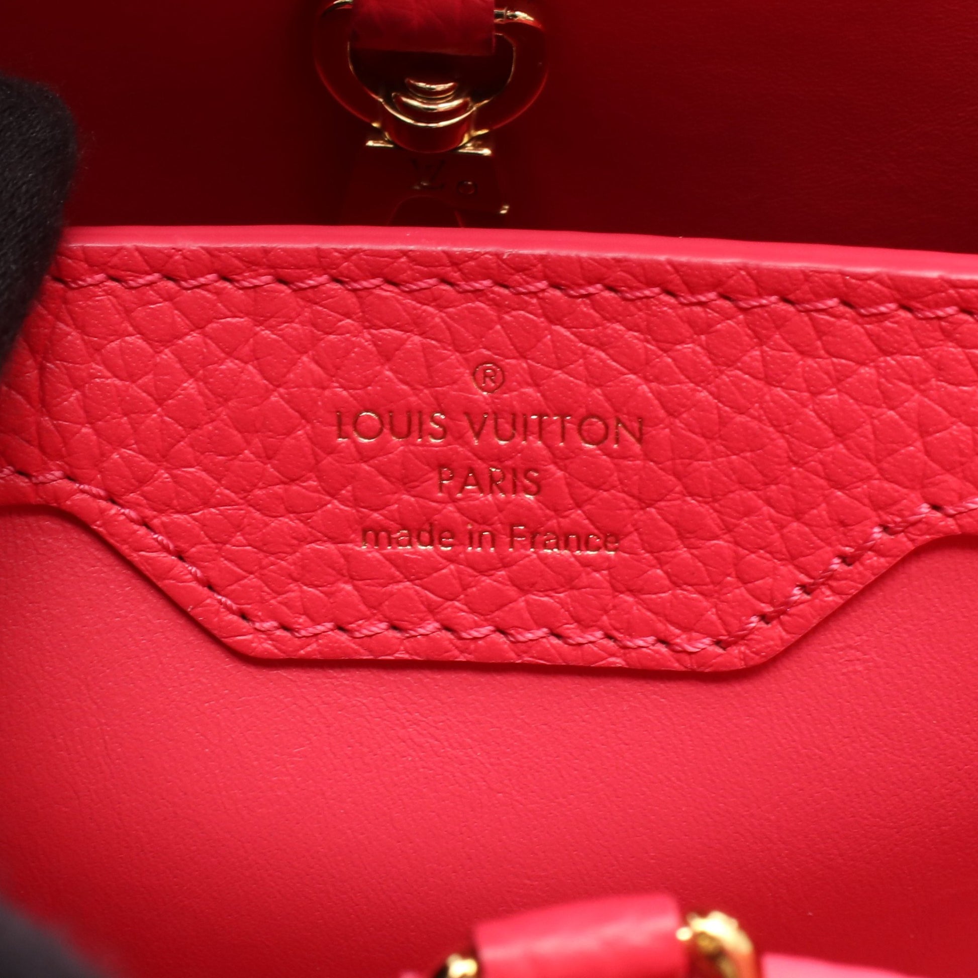 カプシーヌBB ハンドバッグ レザー パイソン ピンク グレーブラウン 2WAY ルイヴィトン バッグ LOUIS VUITTON