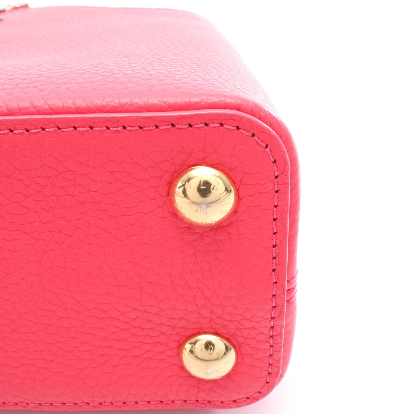 カプシーヌBB ハンドバッグ レザー パイソン ピンク グレーブラウン 2WAY ルイヴィトン バッグ LOUIS VUITTON