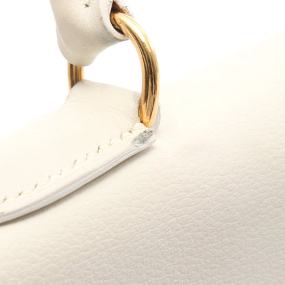 ケリー32 ハンドバッグ エバーカラー ホワイト ゴールド金具 内縫い 2WAY ○Z刻印 エルメス バッグ HERMES