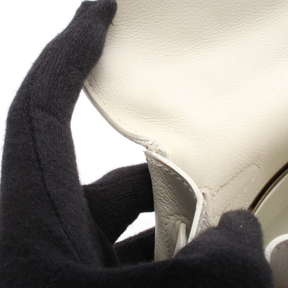 ケリー32 ハンドバッグ エバーカラー ホワイト ゴールド金具 内縫い 2WAY ○Z刻印 エルメス バッグ HERMES