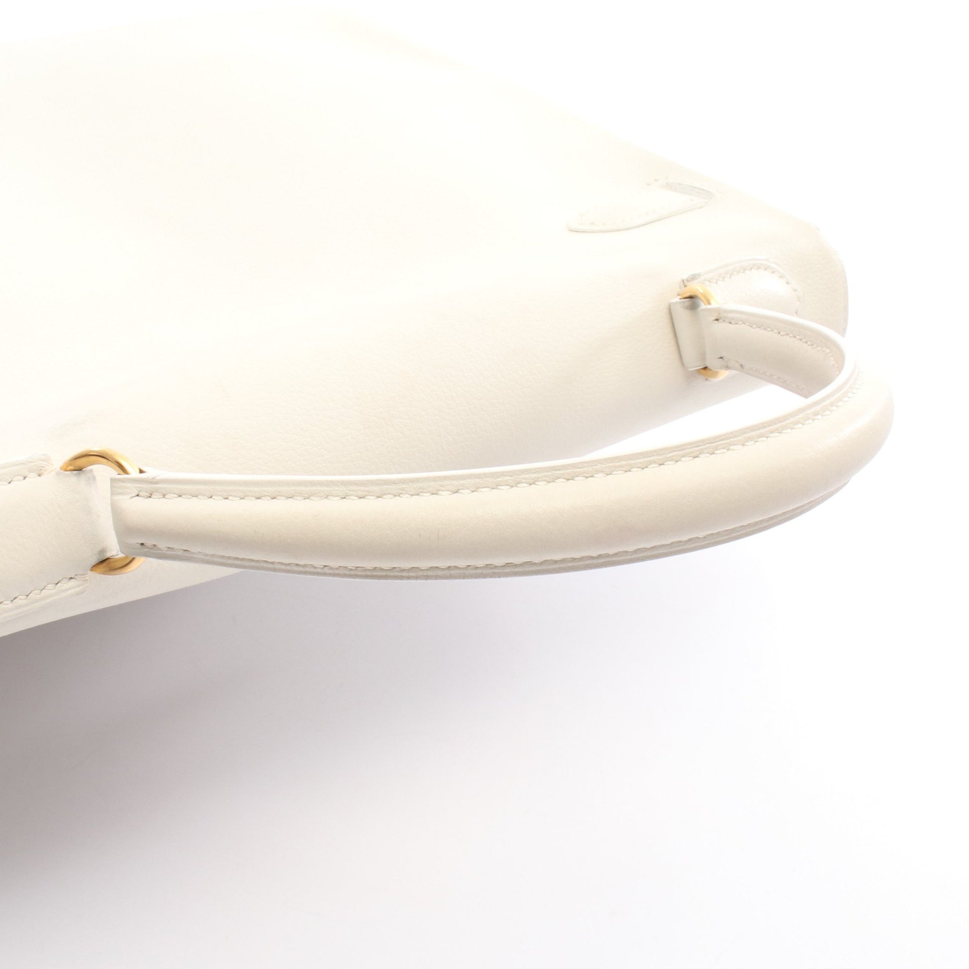 ケリー32 ハンドバッグ エバーカラー ホワイト ゴールド金具 内縫い 2WAY ○Z刻印 エルメス バッグ HERMES