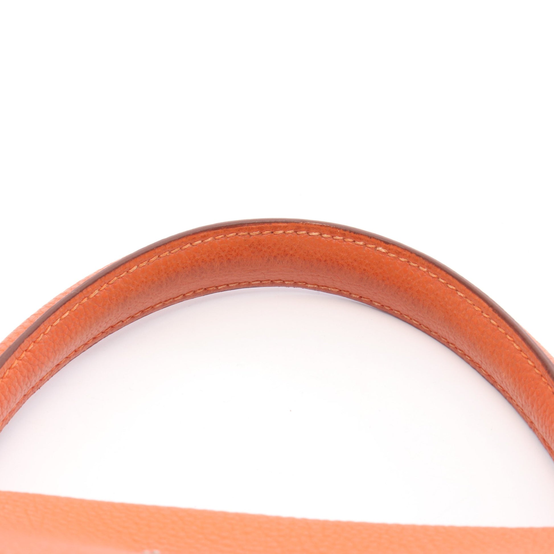 ケリー28 ハンドバッグ トゴ オレンジ シルバー金具 内縫い 2WAY □J刻印 エルメス バッグ HERMES